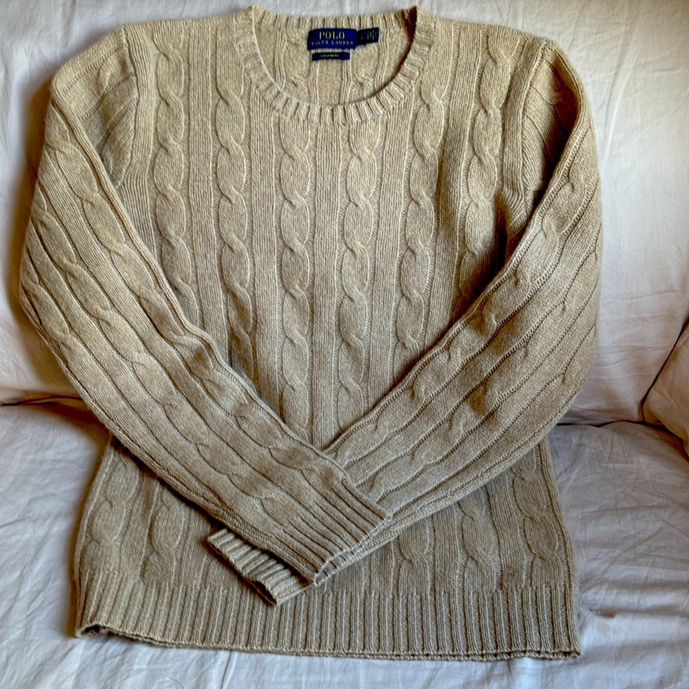 Ralph Lauren Cashmere Sweater - Tan